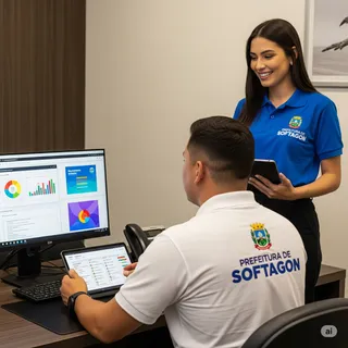 Equipe da Softagon transformando a gestão pública municipal com tecnologia avançada e atendimento especializado para prefeituras